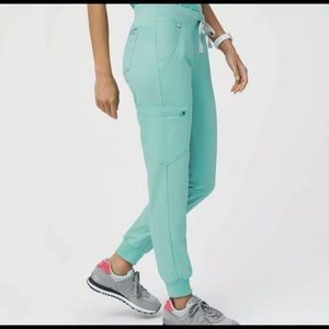 Figs Small Tall Zamora Joggers in Fresh Aqua